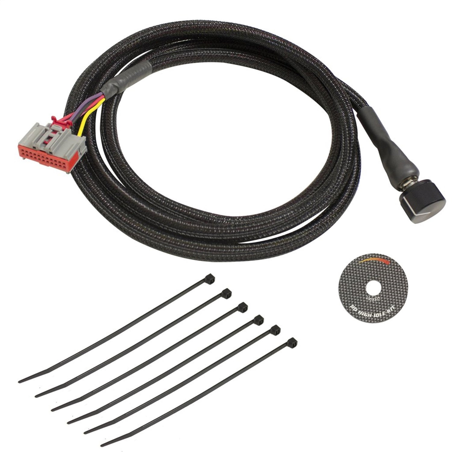 bd diesel 1036612 high idle control kit; incl wiring harness T Harness for Remote Starter bd diesel 1036612 high idle control kit; incl wiring harness terminal loom tie wrap mini fuse tapper decal; walmart com